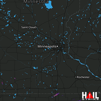 Hail Map Clear Lake, IA 04-13-2018