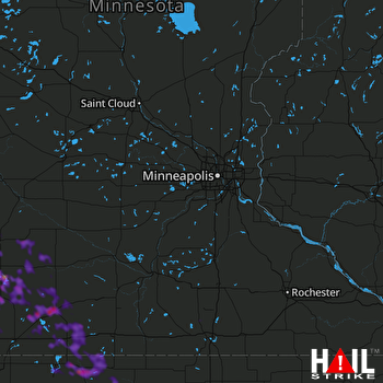Hail Map Estherville, IA 05-23-2018