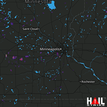 Hail Map Burnsville, MN 05-24-2018