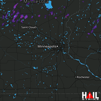 Hail Map Mora, MN 06-30-2018