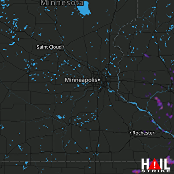 Hail Map Chippewa Falls, WI 08-01-2018