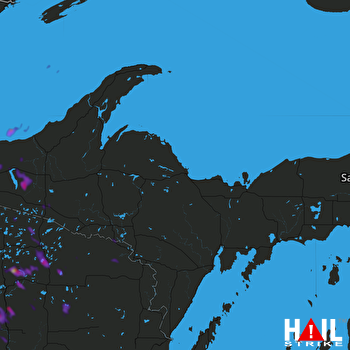 Hail Map Three Lakes, WI 06-11-2021