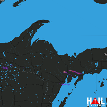 Hail Map Rock, MI 06-18-2017