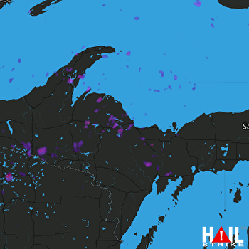 Hail Map Ironwood, MI 09-22-2017