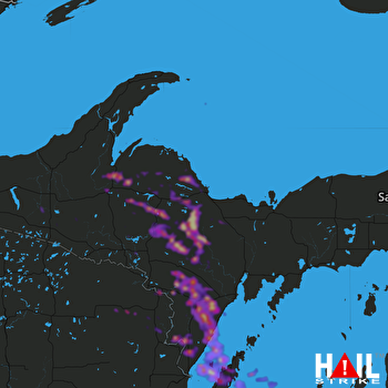 Hail Map Gwinn, MI 05-26-2018