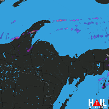 Hail Map Calumet, MI 06-17-2018