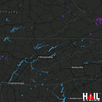 Hail Map Carthage, TN 07-15-2019