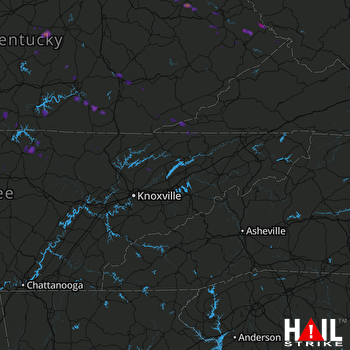 Hail Map West Liberty, KY 05-11-2017