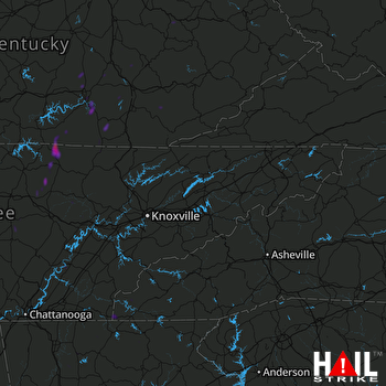 Hail Map Burnside, KY 05-16-2018