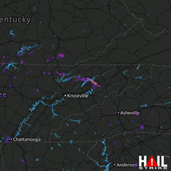 Hail Map Taylors, SC 06-26-2018
