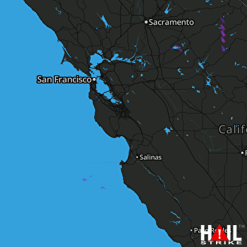 Hail Map SAN FRANCISCO 09-13-2017
