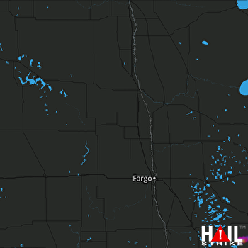 Hail Map Parkers Prairie, MN 08-19-2018