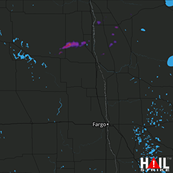 Hail Map Minto, ND 09-11-2018