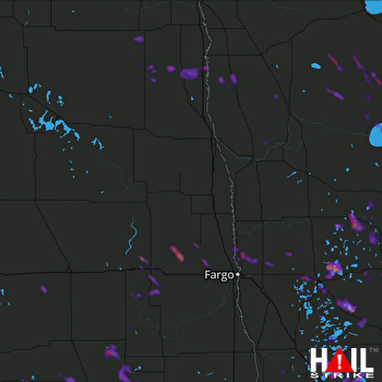 Hail Map Perham, MN 06-04-2019