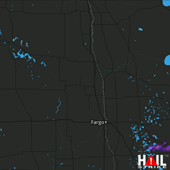 Hail Map Wadena, MN 07-10-2019