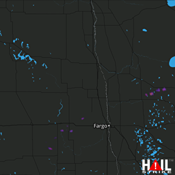 Hail Map Bagley, MN 07-15-2020