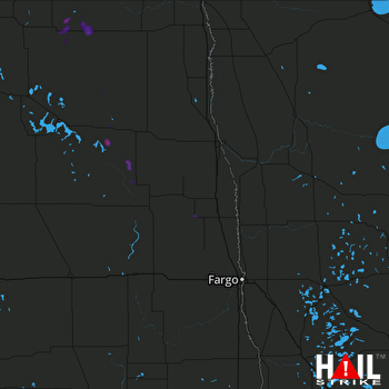 Hail Map Mcville, ND 07-31-2020