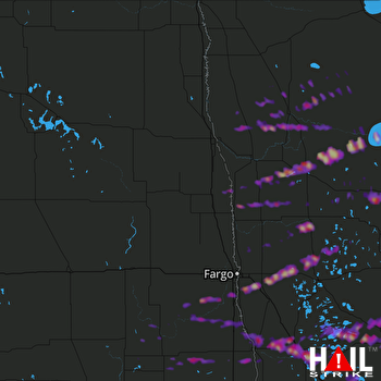Hail Map Bemidji, MN 06-22-2017