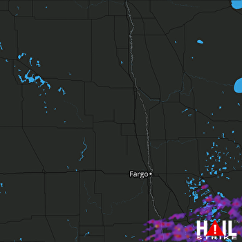 Hail Map Alexandria, MN 07-17-2017
