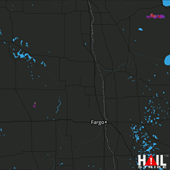 Hail Map GRAND FORKS 07-25-2017