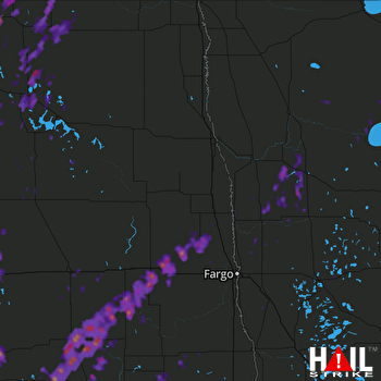 Hail Map Rolla, ND 09-19-2017