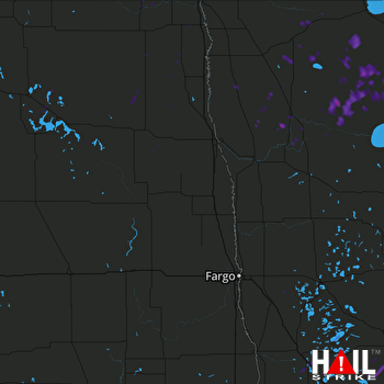 Hail Map Grygla, MN 09-23-2017