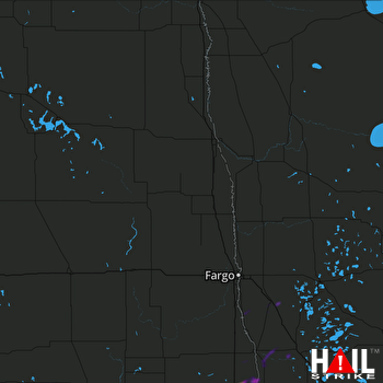 Hail Map Fairmount, ND 05-09-2018