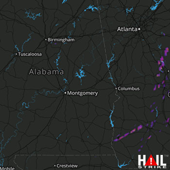 Hail Map Forsyth, GA 05-24-2017