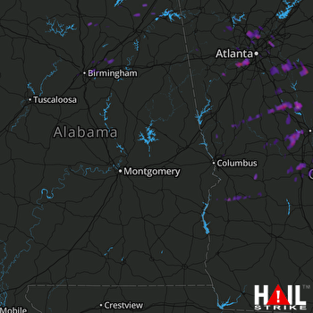 Hail Map Fairburn, GA 05-29-2017