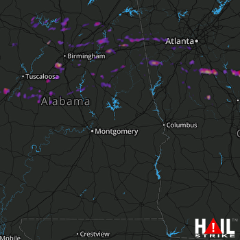 Hail Map Bessemer, AL 05-30-2017