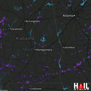 Hail Map Enterprise, AL 07-08-2017