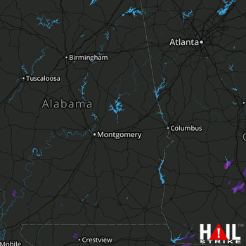 Hail Map Sylvester, GA 08-30-2017