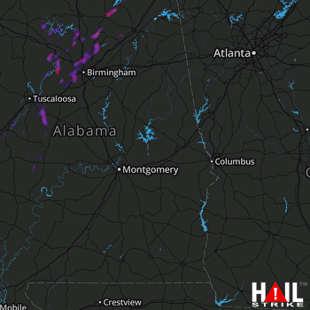 Hail Map Gardendale, AL 05-16-2018