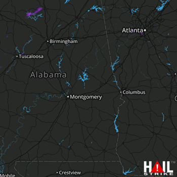 Hail Map Arley, AL 06-15-2018