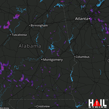 Hail Map Lawrenceville, GA 06-26-2018
