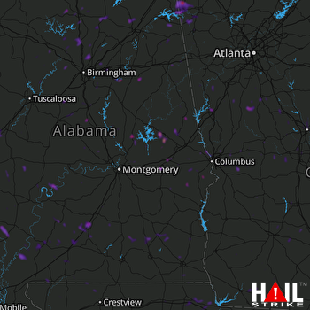Hail Map Lagrange, GA 06-28-2018