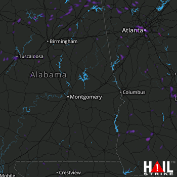 Hail Map Newnan, GA 07-06-2018