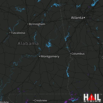 Hail Map Marianna, FL 07-16-2018