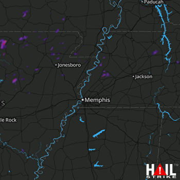 Hail Map Ripley, TN 08-17-2018