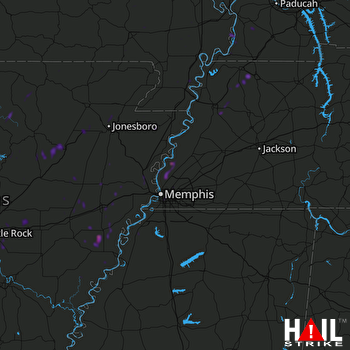 Hail Map Wynne, AR 04-18-2019