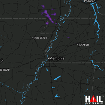 Hail Map Campbell, MO 06-27-2019