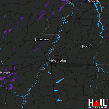 Hail Map Sikeston, MO 10-21-2019