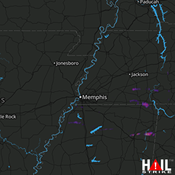 Hail Map Saltillo, MS 01-16-2020