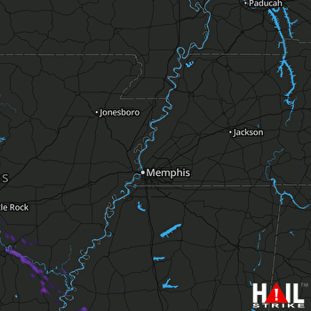 Hail Map Grady, AR 08-14-2020