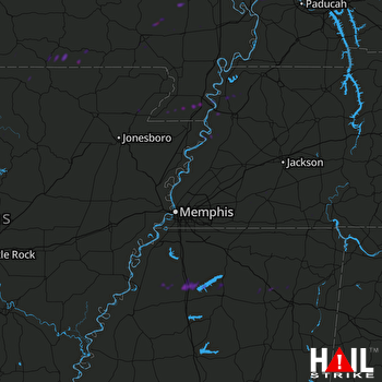 Hail Map Sardis, MS 05-09-2021