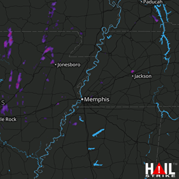 Hail Map Jackson, TN 05-19-2017