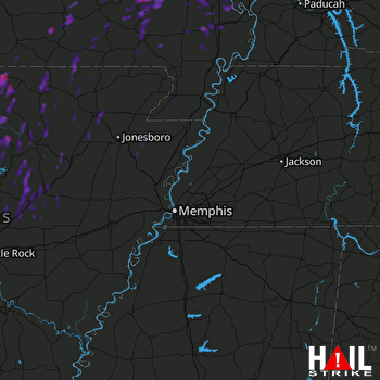 Hail Map Cape Girardeau, MO 05-20-2017