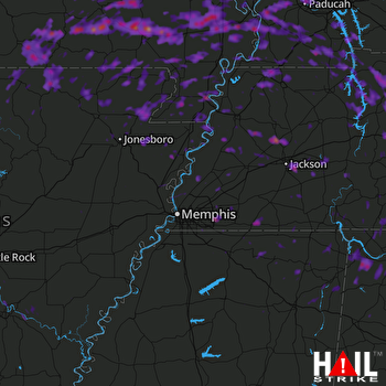 Hail Map Paducah, KY 05-28-2017