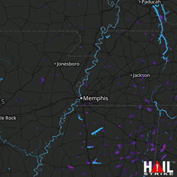 Hail Map Hernando, MS 06-15-2017