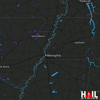 Hail Map Paragould, AR 07-14-2017